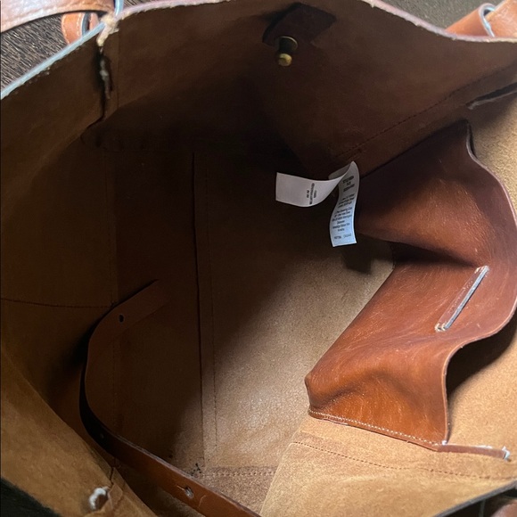 Madewell Brown Leather Tote Bag - Picture 8 of 9